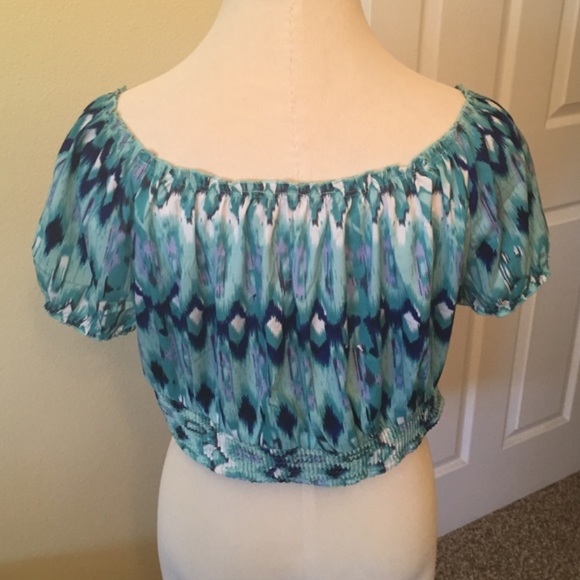 Blue tie dye crop top - Picture 4 of 4